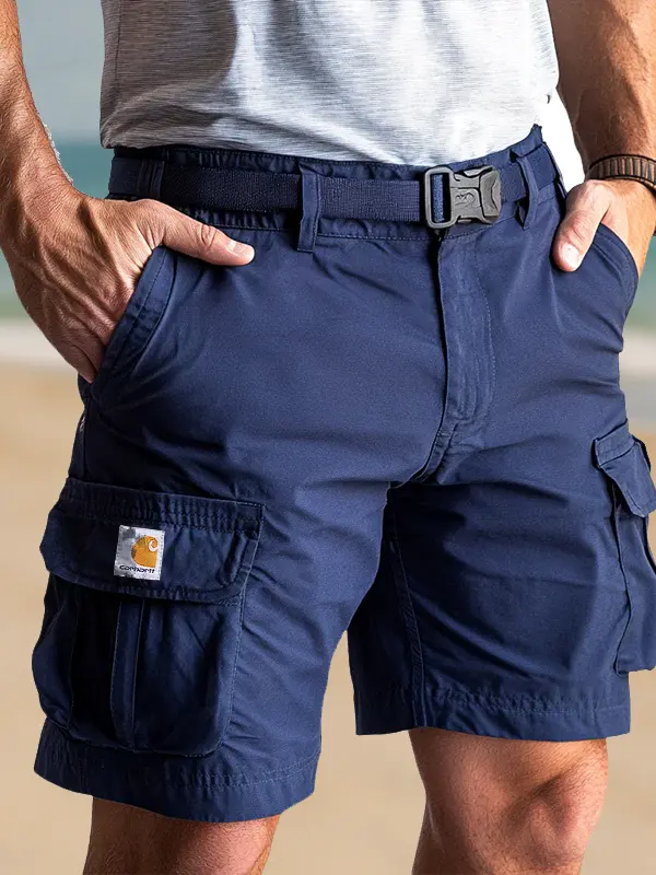 Men's Casual Shorts With Functional Pockets For Summer Outdoors - Menbarn.com 