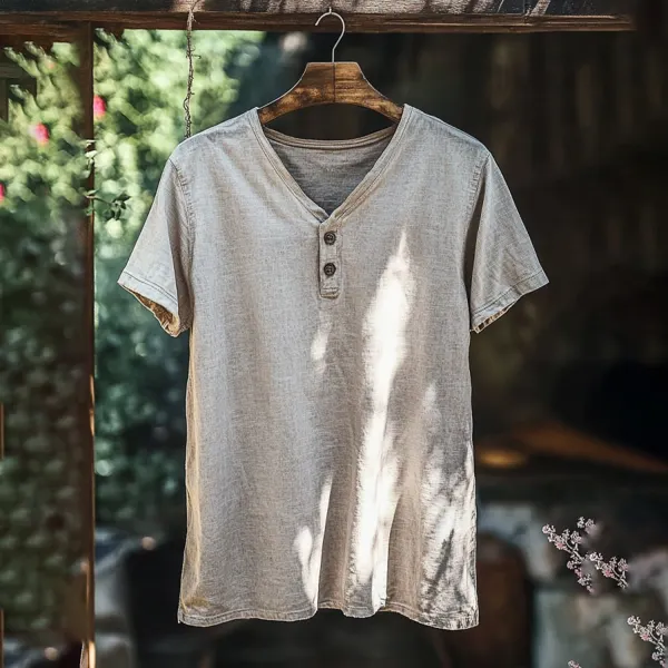 Casual Solid Color T-shirt - Pipersuper.com 