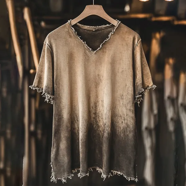 Outdoor Distressed Design T-shirt - Pipersuper.com 