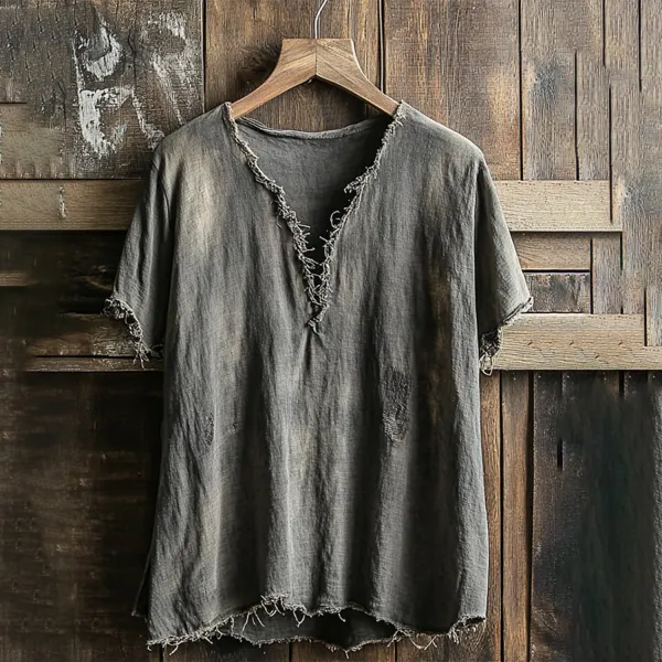 Casual Solid Color Short-sleeved T-shirt - Pipersuper.com 