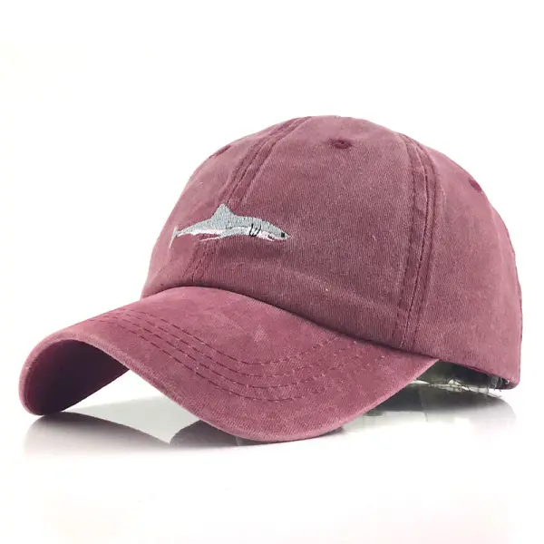 Outdoor Washed Denim Embroidery Cap - Yesunshine.com 