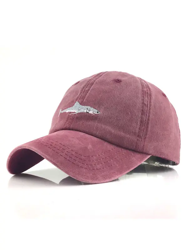 Outdoor Washed Denim Embroidery Cap - Shopyiyistories.com 