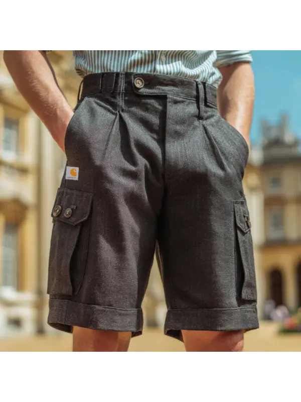 Cargo Shorts In Dark Grey - Ootdmw.com 