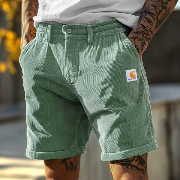 Men's Vintage Corduroy Walkshorts Surf Shorts - Zivinfo.com 