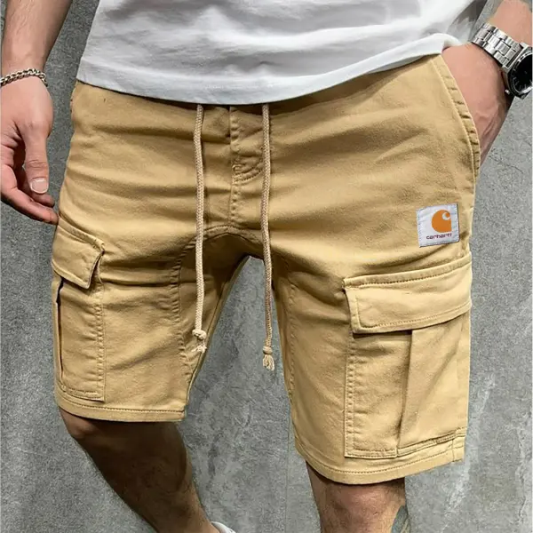 Cargo Shorts For Men Summer Athletic Shorts Hiking Drawstring Shorts With Pockets Casual Bermuda Shorts - Wayrates.com 