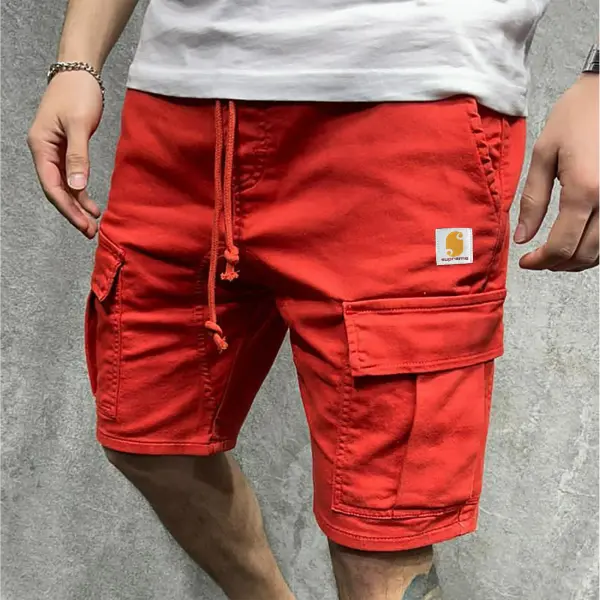 Cargo Shorts For Men Summer Athletic Shorts Hiking Drawstring Shorts With Pockets Casual Bermuda Shorts - Zivinfo.com 