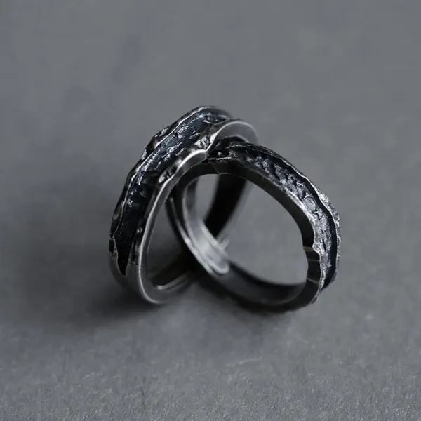 Vintage Distressed Abyss Ring - Keymimi.com 