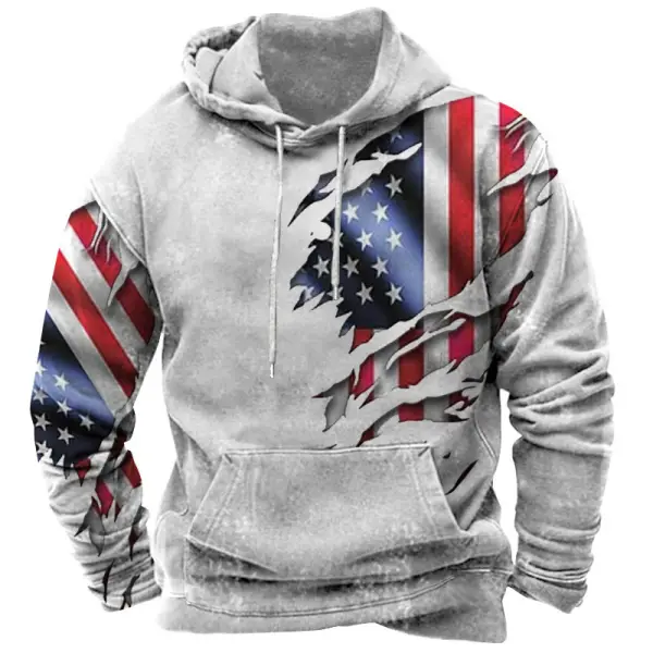 Men's Vintage American Flag Hoodie Only $31.89 - Wayrates.com 
