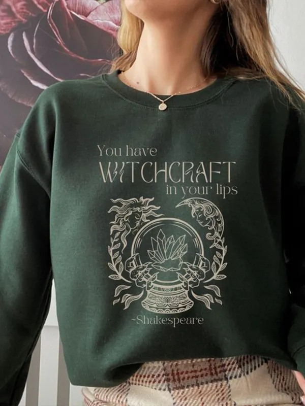 Shakespeares Sweatshirt Witchy Sweatshirt Bookish - Realyiyishop.com 