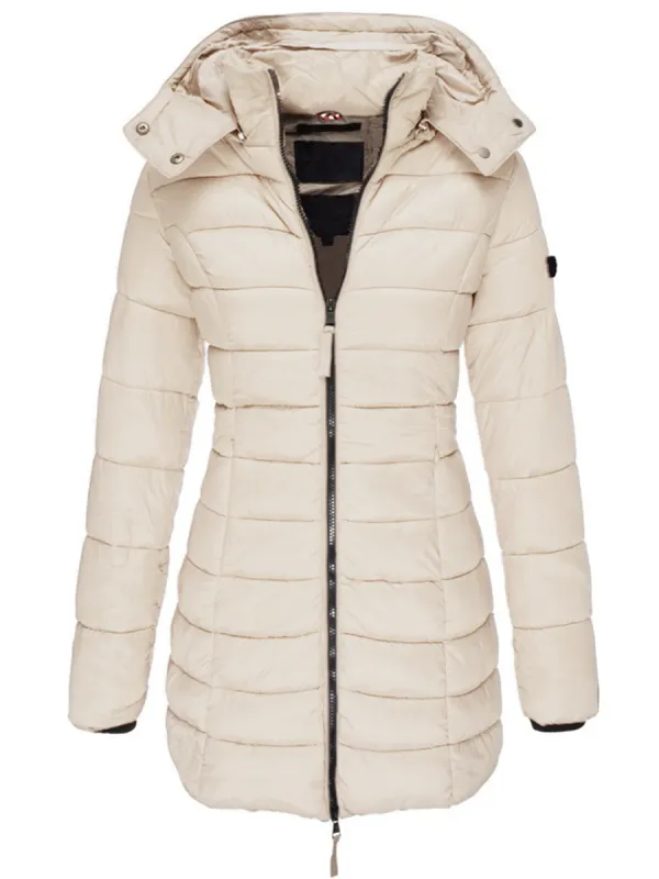 Winter Casual Solid Color Cotton Coat - Godeskplus.com 