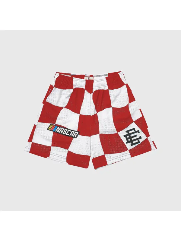 EE Shorts Red And White Lattice - Godeskplus.com 