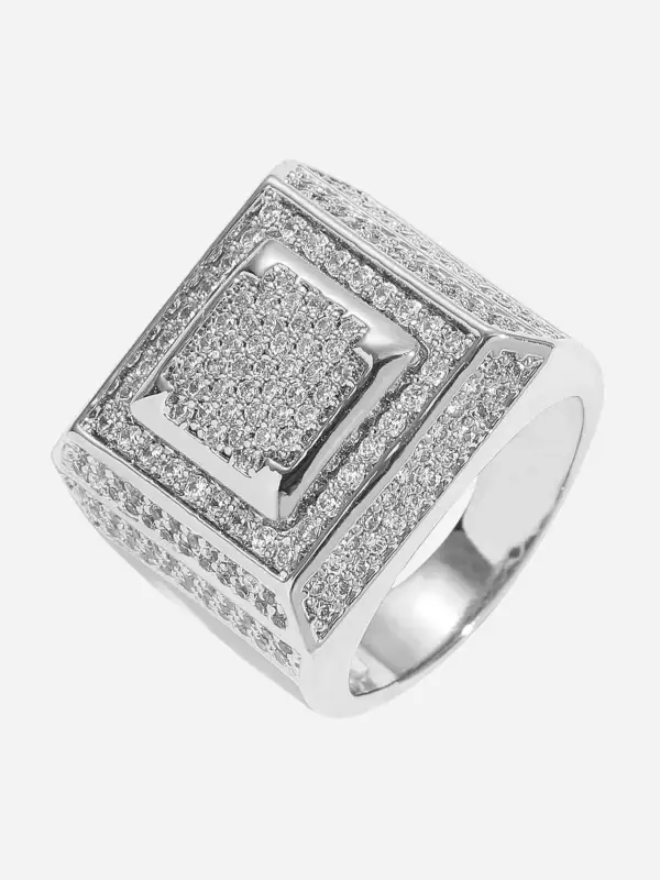 The Supermade Hip Hop Zirconia Ring - Godeskplus.com 