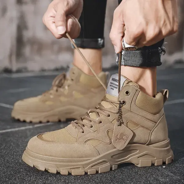 Men's Desert Platform Ankle Boots - Www-beta.selaros.com 